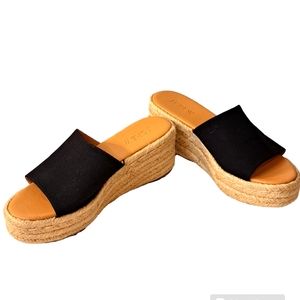 J. Crew Espadrille Wedge Mules Sandal - Size 6 Great Preowned Condition